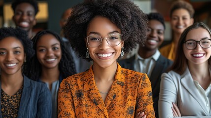 Obraz premium Confident team of diverse young professionals 