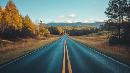 Fototapeta premium Scenic drive through the countryside