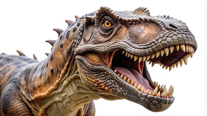Fototapeta premium wild dinosaur isolated on white background
