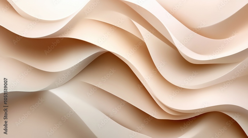 Poster subtle abstract waves in multiple shades, creating a fluid and seamless background design.