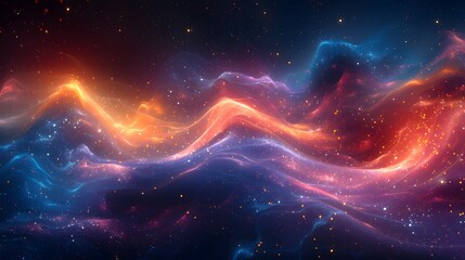 Celestial symphony create an abstract represen. AI generated