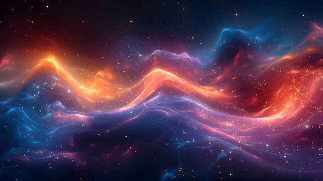 Celestial symphony create an abstract represen. AI generated