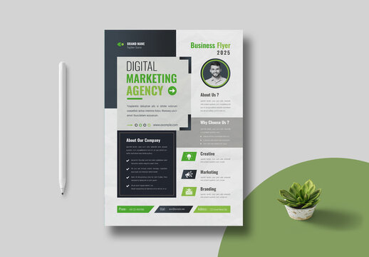 Corporate Digital Marketing Agency Flyer