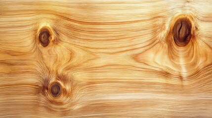 Smooth alder wood surface with knots