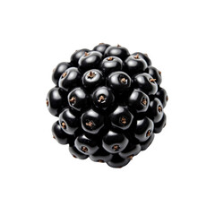 Ultra-realistic UHD photo of blackberry fool isolated on a transparent background, featuring a top-down view with clear contours and lifelike details for an inviting presentation.  