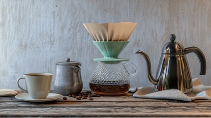 Fototapeta premium The Coffee Brewing Setup