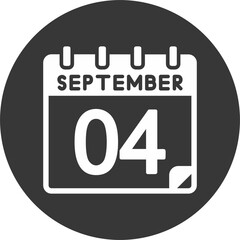 4 September Vector Icon Design