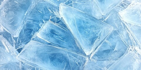 Obraz premium Beautiful Blue Ice Texture Background for Design Use
