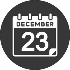 23 December Vector Icon Design