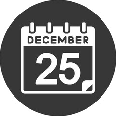 25 December Vector Icon Design