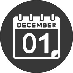 1 December Vector Icon Design