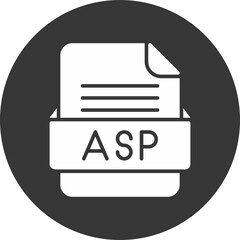 ASP File Format Vector Icon Design