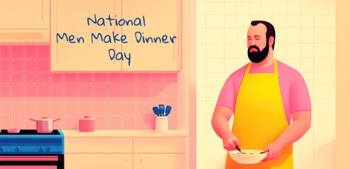 Celebrating National Men Make Dinner Day in a Cozy Kitchen