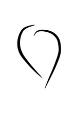 heart drawn on a paper