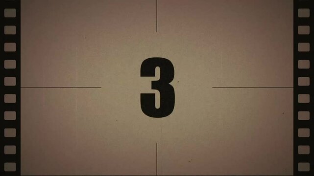映画フィルム風カウントダウン3秒