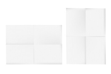 Blank posters mockup png on transparent background