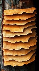 Layered Bark Textures on Tree Trunk in Nature