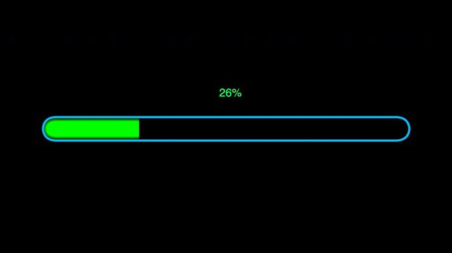 The progress bar is currently indicating a loading status of 15 completion process