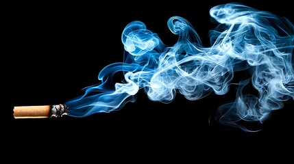 Ethereal Smoke on a Black Background