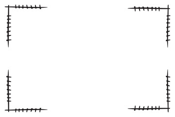 Fototapeta premium Png frame border bohemian ornament