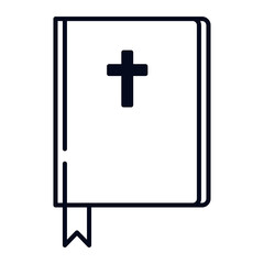 Obraz premium The holy bible sticker design element