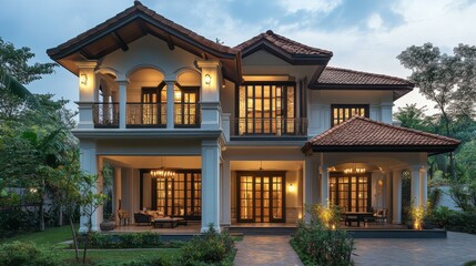 Traditional house with colonial design.