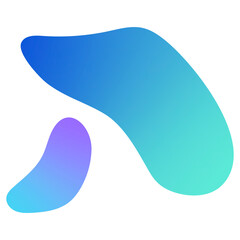 Colorful gradient element transparent png