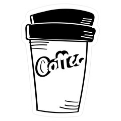 Coffee paper cup transparent png