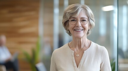 Fototapeta premium The Confident Businesswoman Smiling