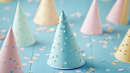 Obraz premium The Colorful Party Hat