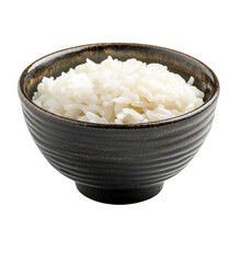 A bowl of rice on a transparent background.