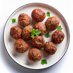 aliment, viande, repas, boeuf, diners, plat, boulette de viande, assiette, frire, boulette de viande, d&eacute;jeuner, cuisine, steak, poulet, l&eacute;gume, grill&eacute;, tomates, bistro, vert, blanc, sauce, barbecue, b