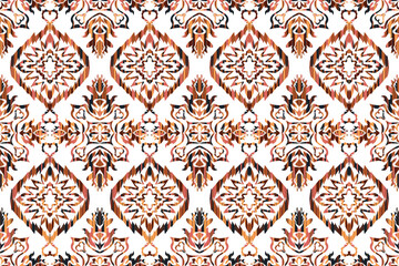 Hand drawn abstract seamless pattern, ethnic background, african style - great for textiles, banners, wallpapers, wrapping - vector design