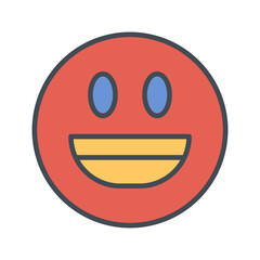 Fototapeta premium Smiling Face with Open Mouth