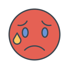 Crying Face Vector Icon