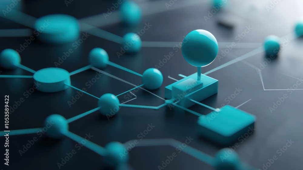 Poster Exploring the intersection of technology and design through abstract representation of connectivity