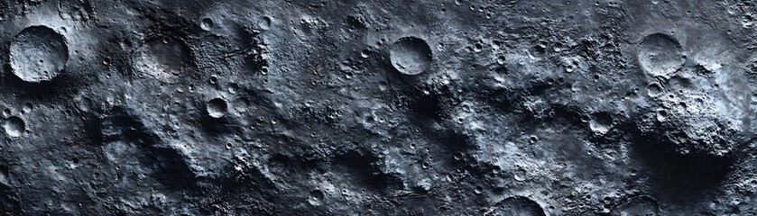 Close-up View of a Cratered, Gray, Rocky Surface