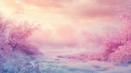 Pastel hues gentle romance. Generative AI