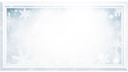 white art background, snow frame, snowfall creative blurred abstract white background blank copy space design winter christmas greeting
