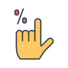 Click Through Rate Vector Icon