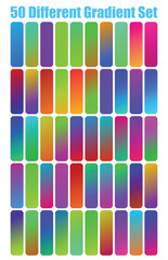 Fototapeta premium Colorful 50 Gradient set pack