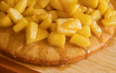 Delicious Homemade Apple Cake - Cozy Fall Baking Recipe Close-Up