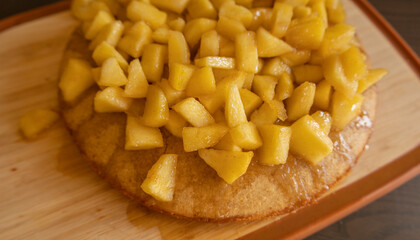 Delicious Homemade Apple Cake - Cozy Fall Baking Recipe Close-Up