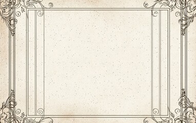 Obraz premium Elegant vintage frame design featuring ornate borders on textured background suitable for various artistic uses
