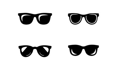 sunglasses simple and clean silhouette set in black and white