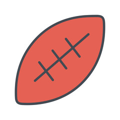 Fototapeta premium Rugby Vector Icon