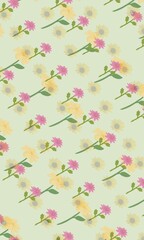 Colorful floral pattern background