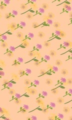 Colorful floral pattern background