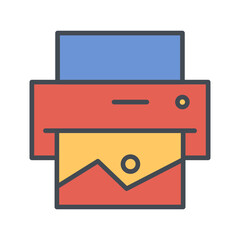 Photo Printing Vector Icon