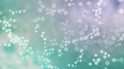 A dreamy, abstract background featuring soft bokeh circles in shades of mint green and lavender, creating a serene and tranquil atmosphere.